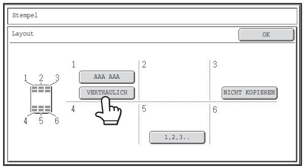 SHARP MX-2614N/3114N - ÜBERPRÜFEN DES STEMPEL-LAYOUTS (Layout) - 3