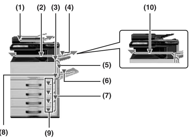 SHARP MX-2614N/3114N - ABBILDUNGEN VON PAPIERSTAUS - 1