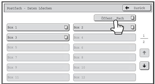 SHARP MX-2614N/3114N - Berühren Sie die Taste [Datum Löschen] - 1