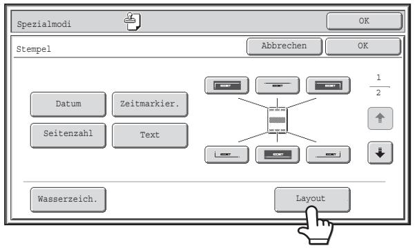 SHARP MX-2614N/3114N - ÜBERPRÜFEN DES STEMPEL-LAYOUTS (Layout) - 1