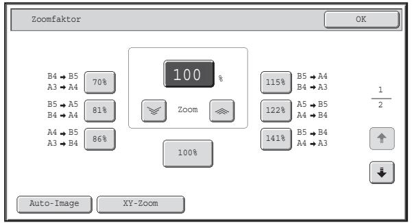 SHARP MX-2614N/3114N - Stellen Sie das Verhältnis ein. - 2