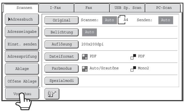 SHARP MX-2614N/3114N - Legen Sie das Original ein. - 1