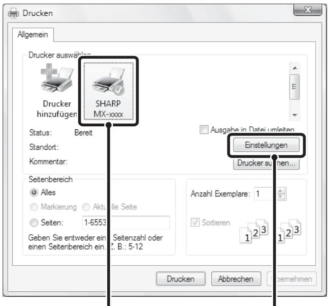 SHARP MX-2614N/3114N - Wahlen Sie im WordPad-MENU [Datei] die Option [Drucken]. - 2