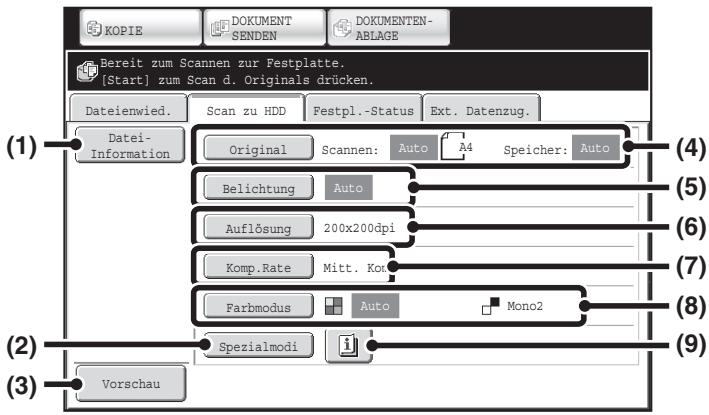 SHARP MX-2614N/3114N - ANZEIGE "Scan zu HDD" - 1