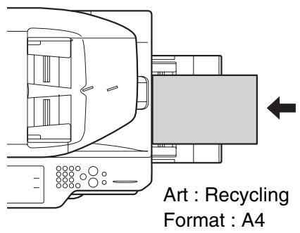 SHARP MX-2614N/3114N - -3 Legen Sie das Papier in den manuellen Einzug ein. - 1