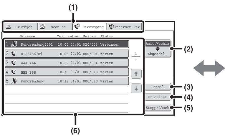 SHARP MX-2614N/3114N - AUFTRAGSWARTESCHLANGENBILDSCHIRM UNDBILDSCHIRM FÜR ABGESCHLOSSENAUFTRÄGE - 1