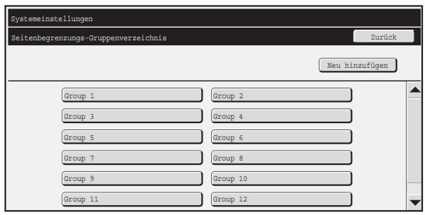 SHARP MX-2614N/3114N - Liste Seitenbegrenzungsgruppe - 1