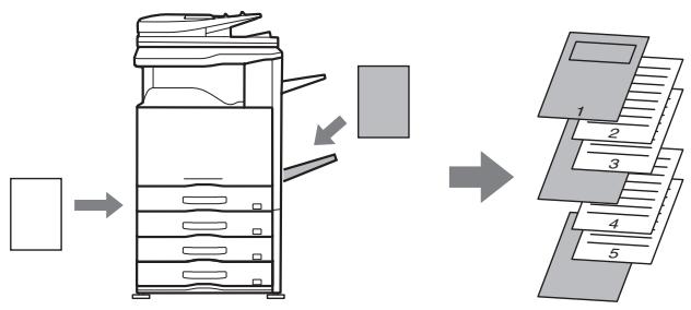 SHARP MX-2614N/3114N - DRUCKEN BESTIMMER SEITEN AUF ANDEREM PAPIER (1. Seite anders) - 1