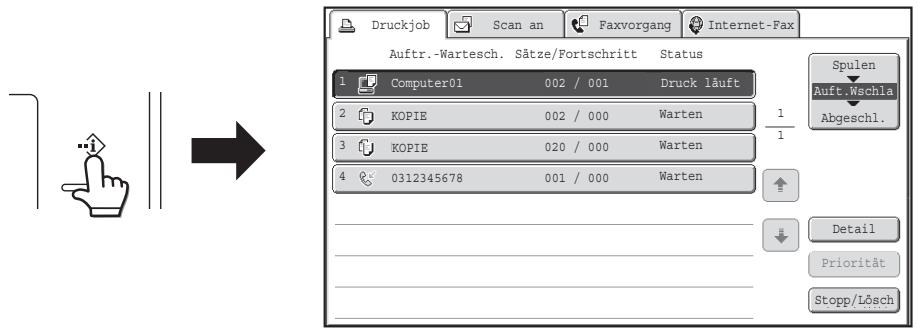 SHARP MX-2614N/3114N - BILDSCHIRM AUFTRAGSSTATUS - 1
