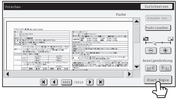SHARP MX-2614N/3114N - PRÜFEN DES VORSCHAUBILDS EINER KOPIE (Vorschau) - 2