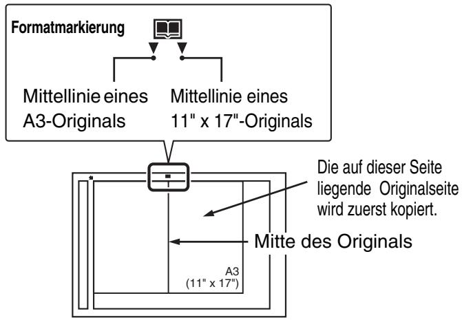 SHARP MX-2614N/3114N - Legen Sie das Original auf das Vorlagenglas. - 1