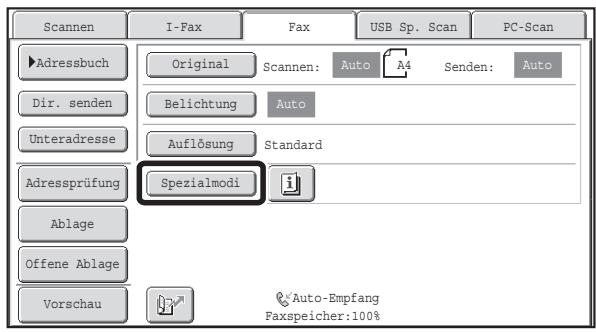 SHARP MX-2614N/3114N - Spezialmoduseinstellungen - 1
