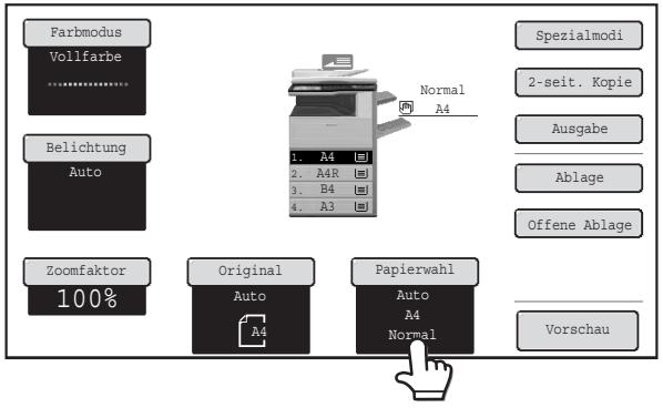 SHARP MX-2614N/3114N - Legen Sie das Papier in den manuellen Einzug ein. - 2