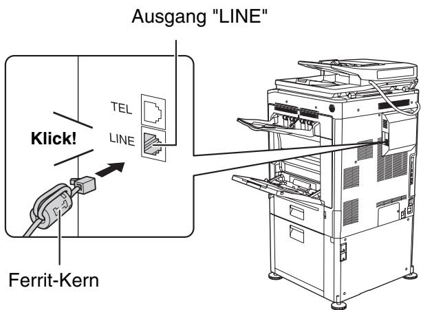 SHARP MX-2614N/3114N - VERBINDUNG MIT DEM TELEFONANSCHLUSS - 1