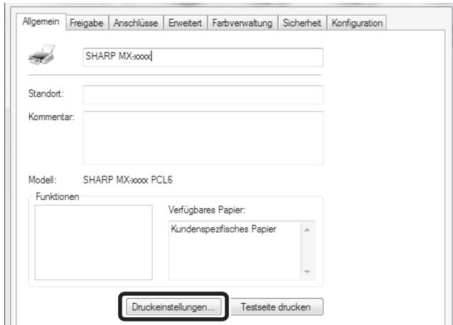 SHARP MX-2614N/3114N - Öffnen Sie das Druckertreibereigenschaftenfenster. - 1