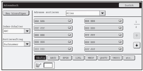 SHARP MX-2614N/3114N - Adressbuch - 1