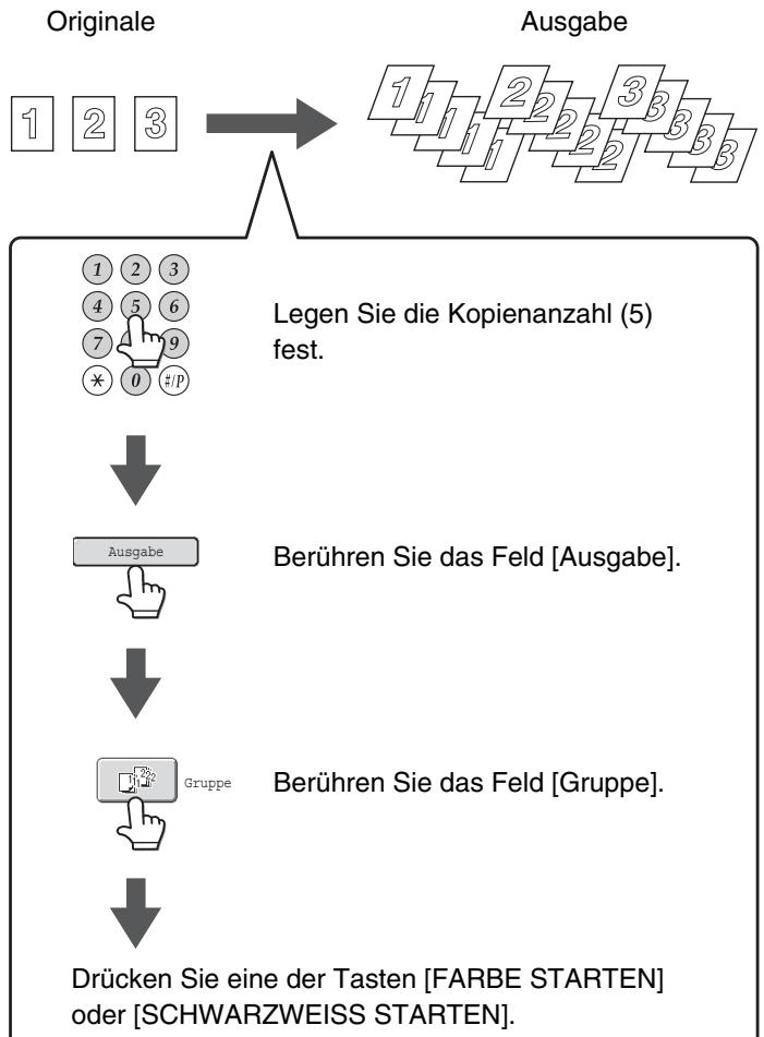 SHARP MX-2614N/3114N - Gruppenmodus - 1