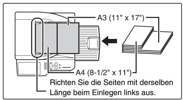 SHARP MX-2614N/3114N - Legen Sie die Originale mit der Druckseite nach oben in das Originaleinzugfach. - 1