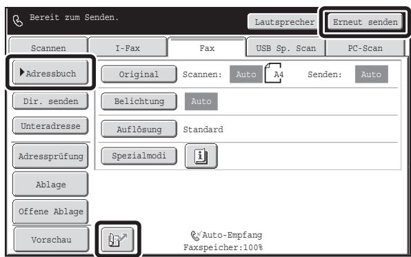 SHARP MX-2614N/3114N - Geben Sie die Zielfaxnummer ein - 1