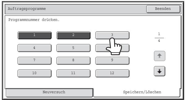 SHARP MX-2614N/3114N - SPEICHERN (BEARBEITEN/LösCHEN) EINES AUFTRAGSPROGRAMMS - 3