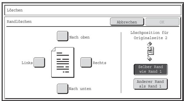 SHARP MX-2614N/3114N - Berühren Sie den gewünschten Löschemodus. - 1