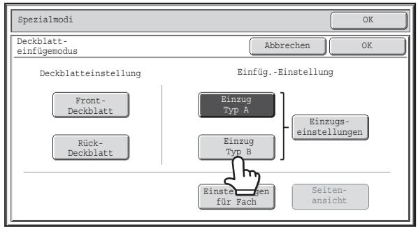 SHARP MX-2614N/3114N - Wahlen Sie die Trennblatteinstellungen. - 3