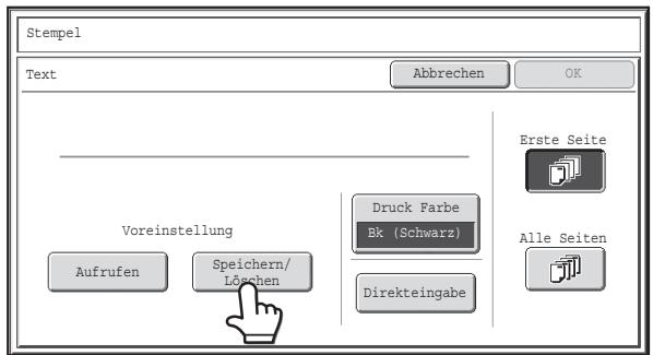 SHARP MX-2614N/3114N - DeruHren Sie die Taste [Text] am Steimpel-Auswahnbildschmitt. - 1