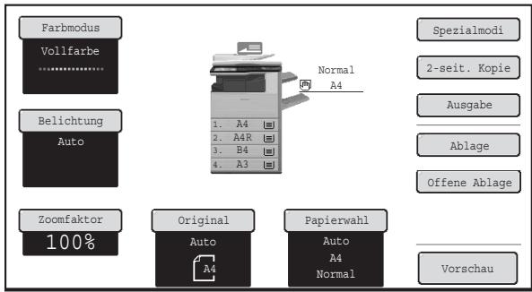 SHARP MX-2614N/3114N - Allgemeine Kopiereinstellungen - 1