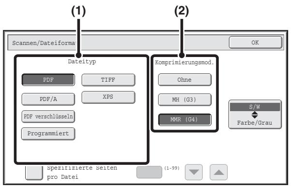 SHARP MX-2614N/3114N - Stellen Sie das Format ein. - 1