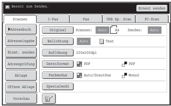 SHARP MX-2614N/3114N - Geben Sie die Zieladresse ein - 1
