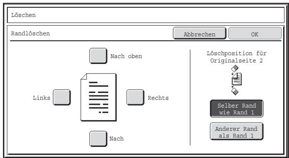 SHARP MX-2614N/3114N - Berühren Sie den gewünschten Löschemodus. - 1