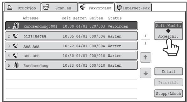 SHARP MX-2614N/3114N - Erneutes Senden an nicht erfolgreiche Rundsendezieladressen - 2