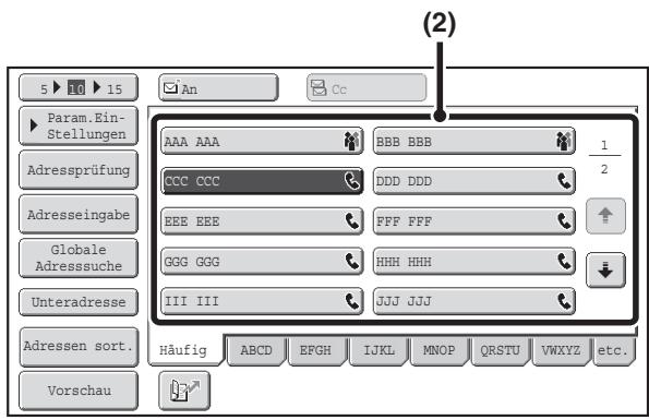 SHARP MX-2614N/3114N - VERWENDEN DES VORLAGENGLASES FÜR DIE ÜBERTRAGUNG - 6