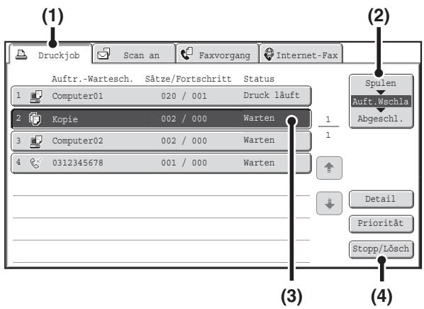 SHARP MX-2614N/3114N - ABBRECHEN EINES AUFTRAGS IN DER WARTESCHLANGE - 2