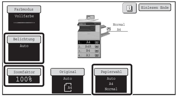SHARP MX-2614N/3114N - Ändern der Einstellungen für jeder einzelnen Satz des Originals - 2