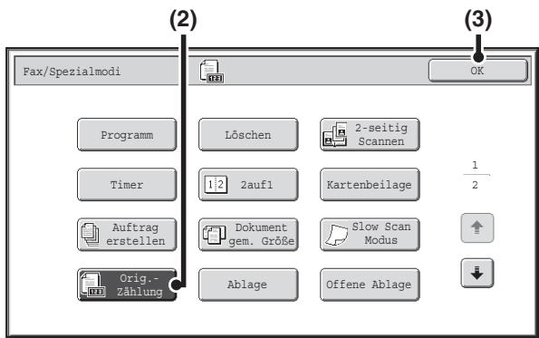 SHARP MX-2614N/3114N - Geben Sie die Zielfaxnummer ein. - 1