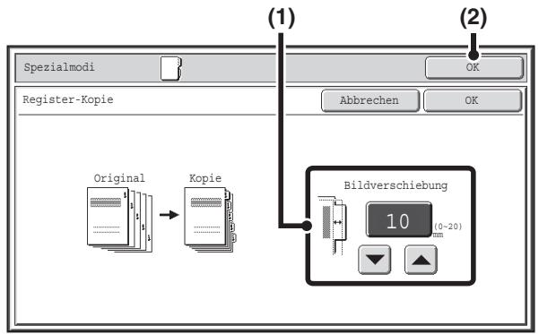 SHARP MX-2614N/3114N - Wahlen Sie die Spezialmodi. - 1