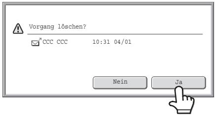 SHARP MX-2614N/3114N - STOPPEN EINES SCANAUFRAGS, DER ÜBERTRAGEN WIRD ODER AUF DIE ÜBERTRAGUNG WARTET - 3