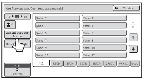 SHARP MX-2614N/3114N - Wenn die Benutzer-Authentication mit Anmelden name und Password (und E-Mail-Adresse) erfolgt - 2