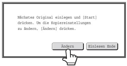 SHARP MX-2614N/3114N - Ändern der Einstellungen für jeder einzelnen Satz des Originals - 1