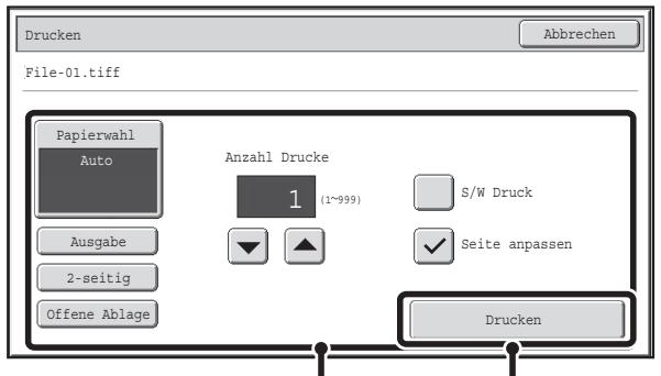 SHARP MX-2614N/3114N - Berühren Sie das Feld der Datei, die Sie drucken möchten. - 3