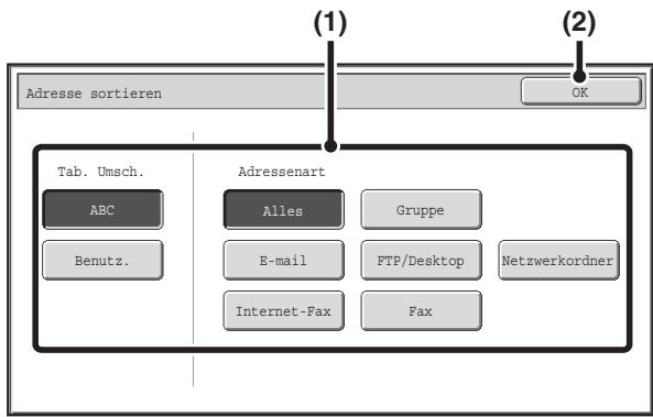 SHARP MX-2614N/3114N - ÄNDERN DER ANZEIGE VON TIPPTASTEN IM ADRESSBUCHBILDSCHIRM - 2