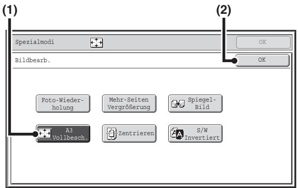 SHARP MX-2614N/3114N - Wahlen Sie die Spezialmodi - 1
