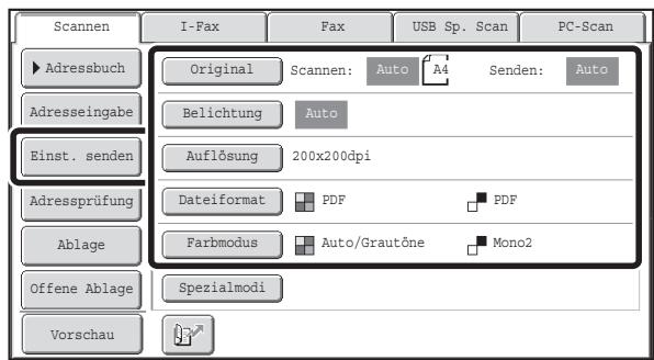 SHARP MX-2614N/3114N - Einstellungen auswahlen - 1