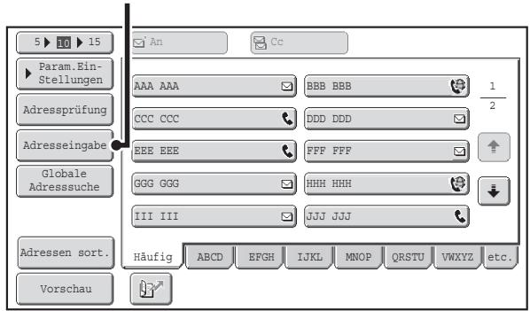 SHARP MX-2614N/3114N - MANUELLE EINGABE DER ADRESSE - 1