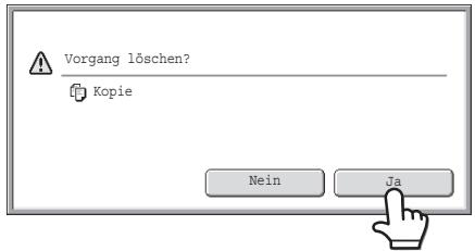 SHARP MX-2614N/3114N - Brechen Sie den Auftrag ab. - 1