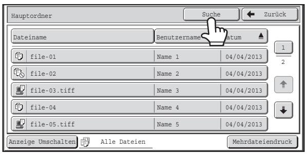 SHARP MX-2614N/3114N - Öffnen Sie den Ordner, in dem Sieuchen möchten. - 1