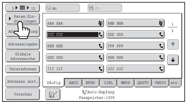 SHARP MX-2614N/3114N - AUSGANGSBILDSCHIRM DES FAXMODUS - 4