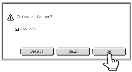 SHARP MX-2614N/3114N - Um die Auswahl einer Zieladresse abzubrechen... - 1