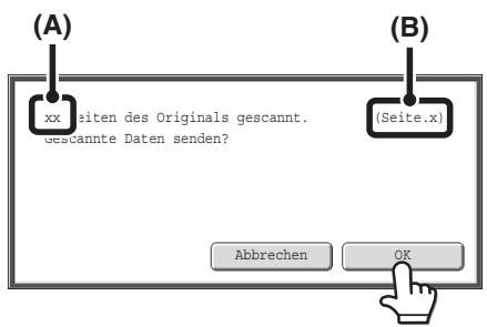SHARP MX-2614N/3114N - Drücken Sie die Taste [FARBE STARTEN] oder die Taste [SCHWARZWEISS STARTEN]. - 2